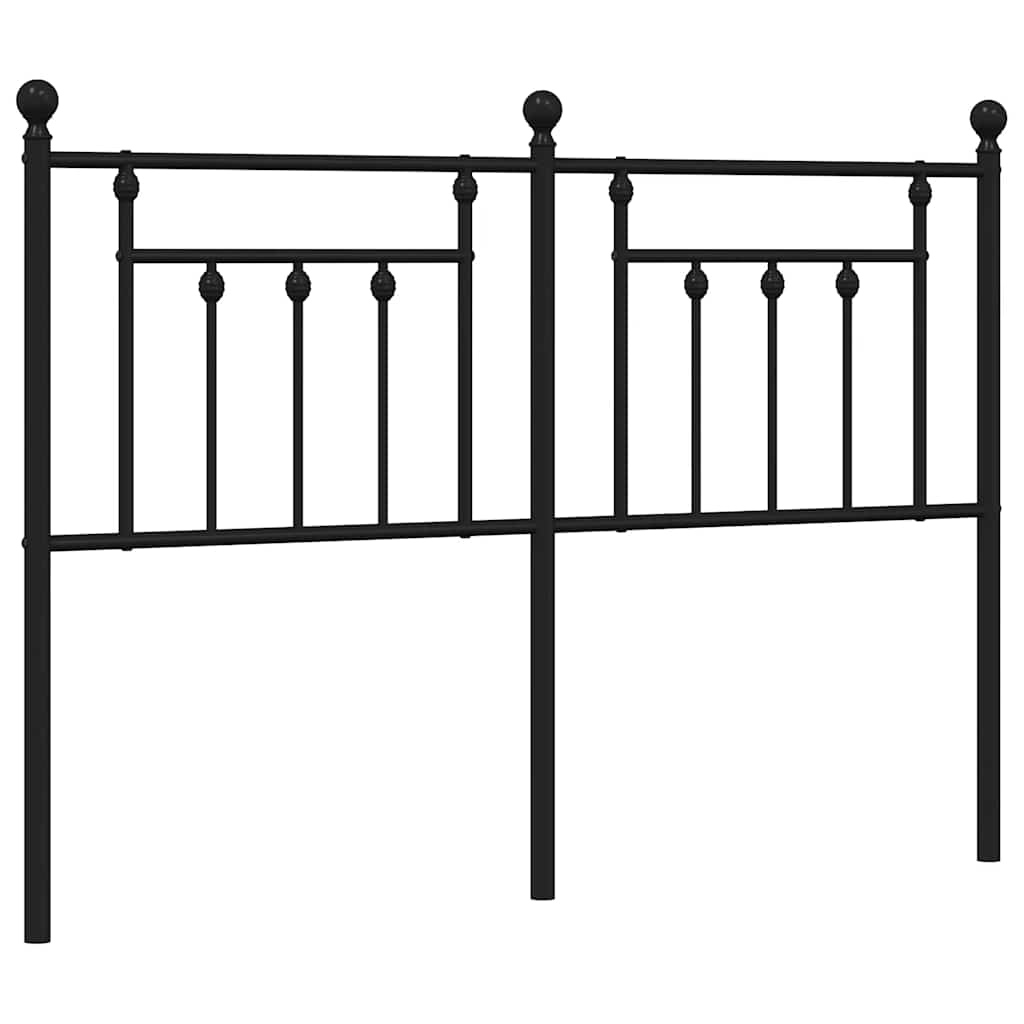 Metalno zamjensko uzglavlje crno 150 cm