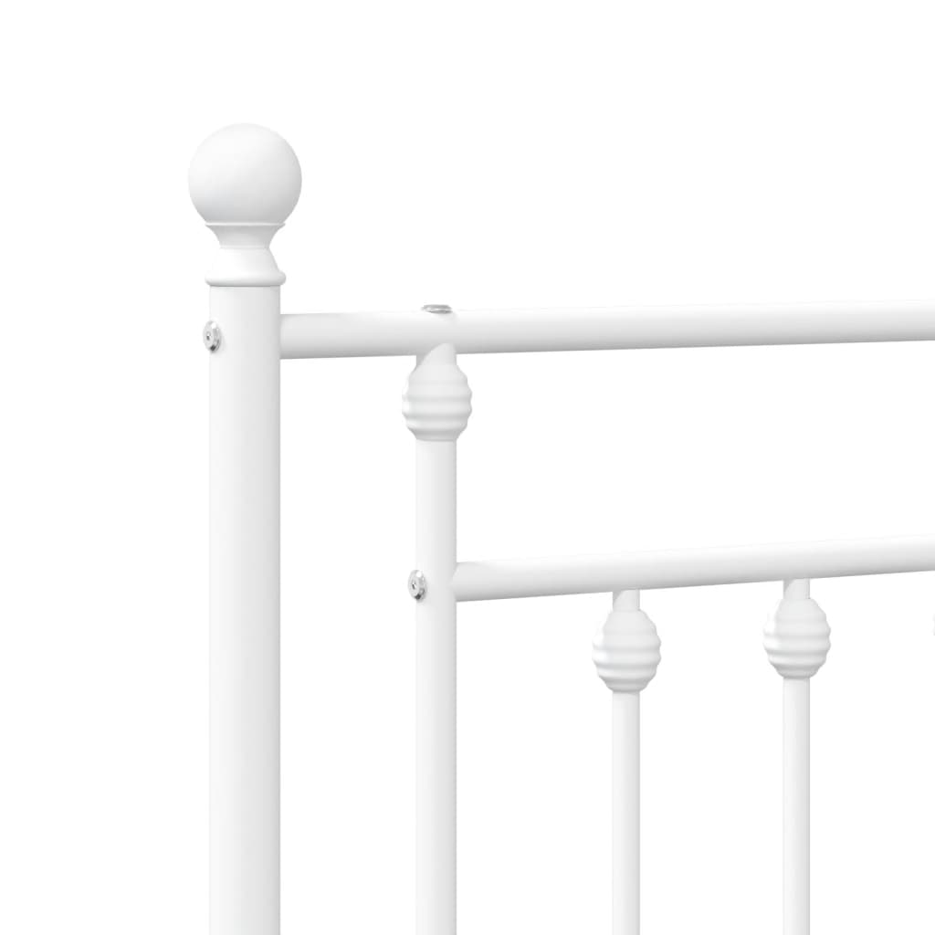 Metalno zamjensko uzglavlje bijelo 80 cm