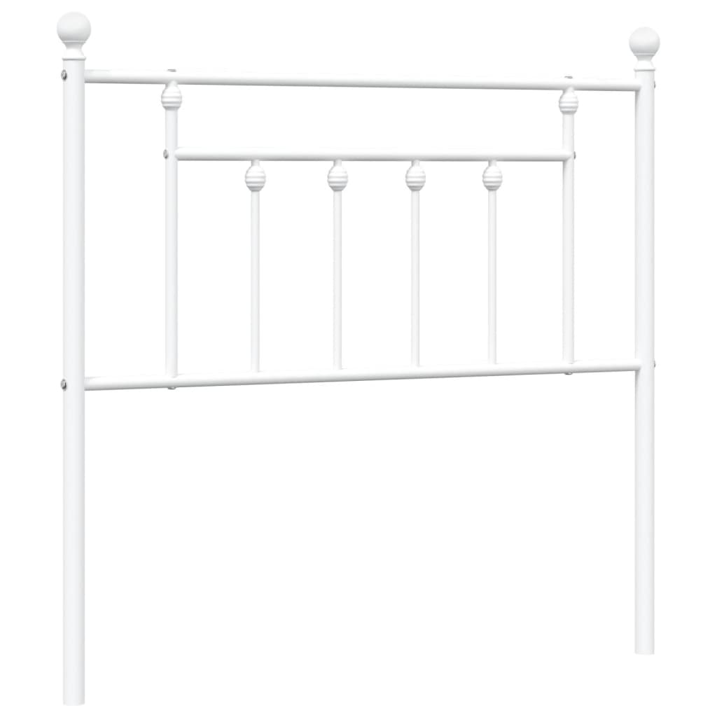 Metalno zamjensko uzglavlje bijelo 90 cm