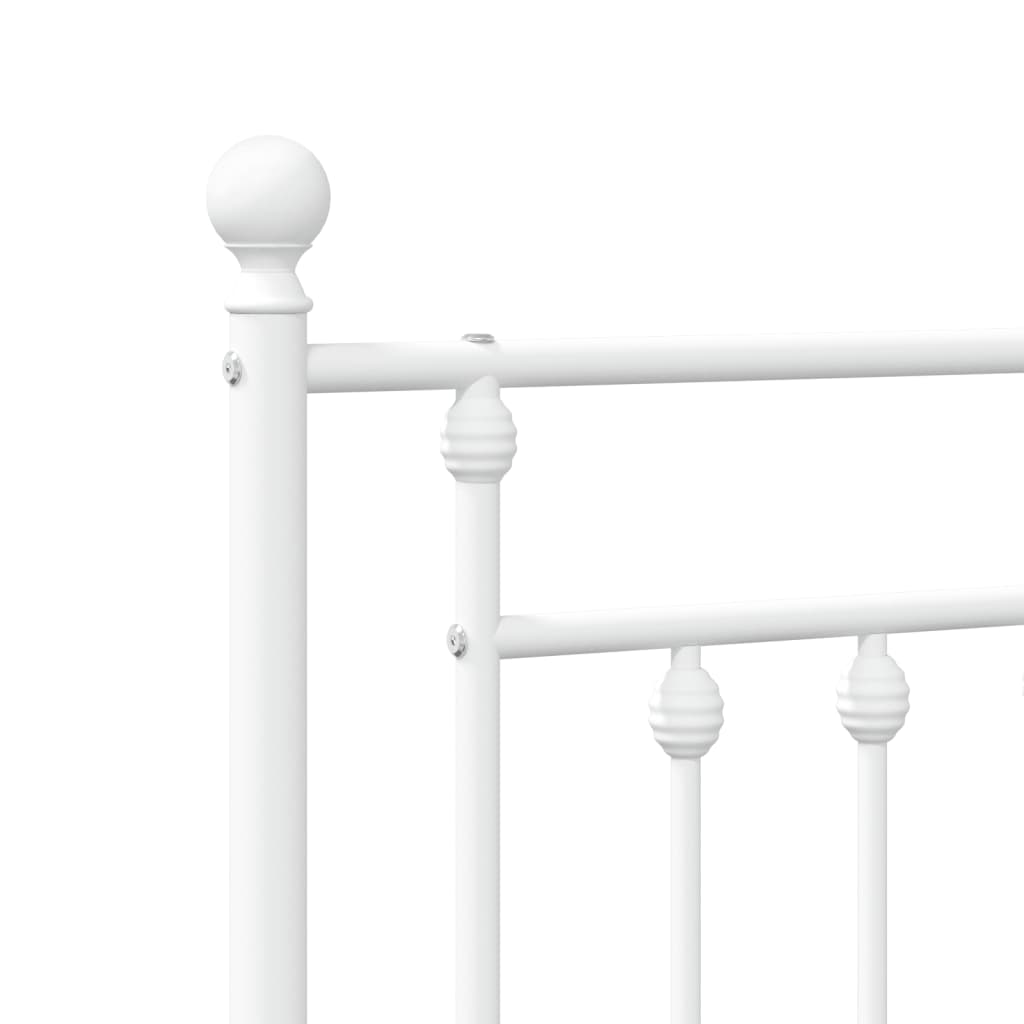 Metalno zamjensko uzglavlje bijelo 107 cm