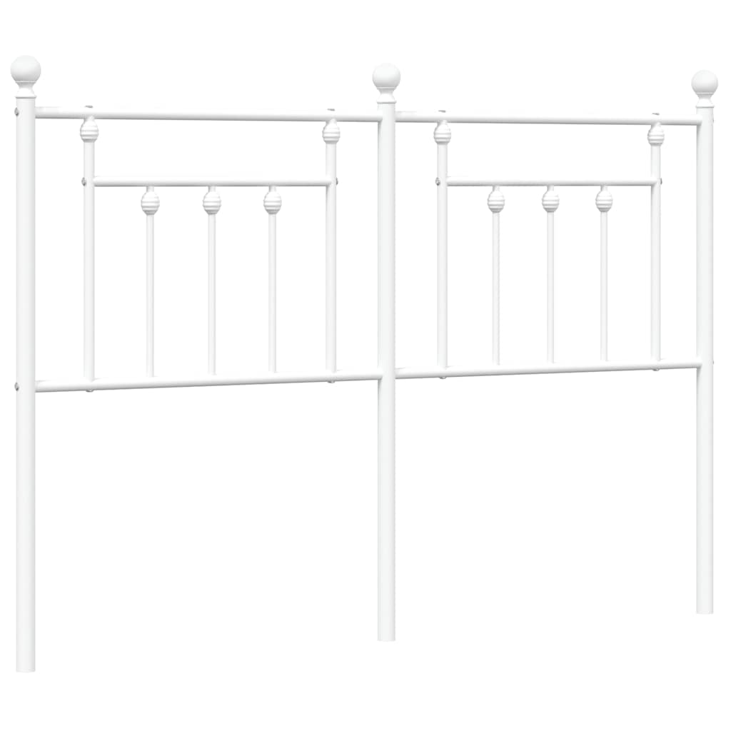 Metalno zamjensko uzglavlje bijelo 135 cm