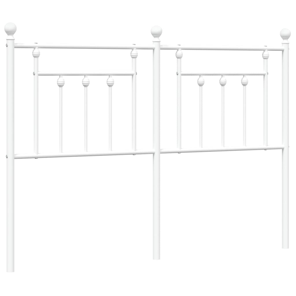 Metalno zamjensko uzglavlje bijelo 140 cm