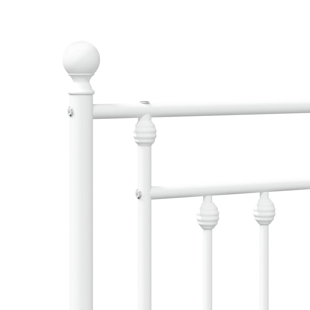 Metalno zamjensko uzglavlje bijelo 193 cm