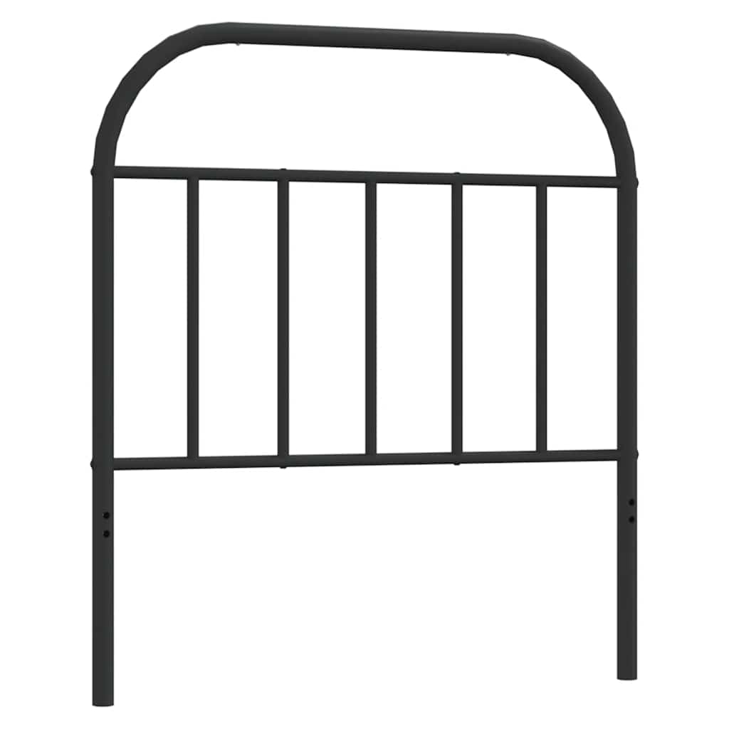 Metalno zamjensko uzglavlje crno 90 cm