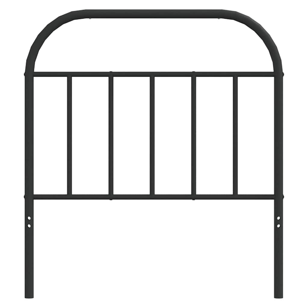 Metalno zamjensko uzglavlje crno 90 cm
