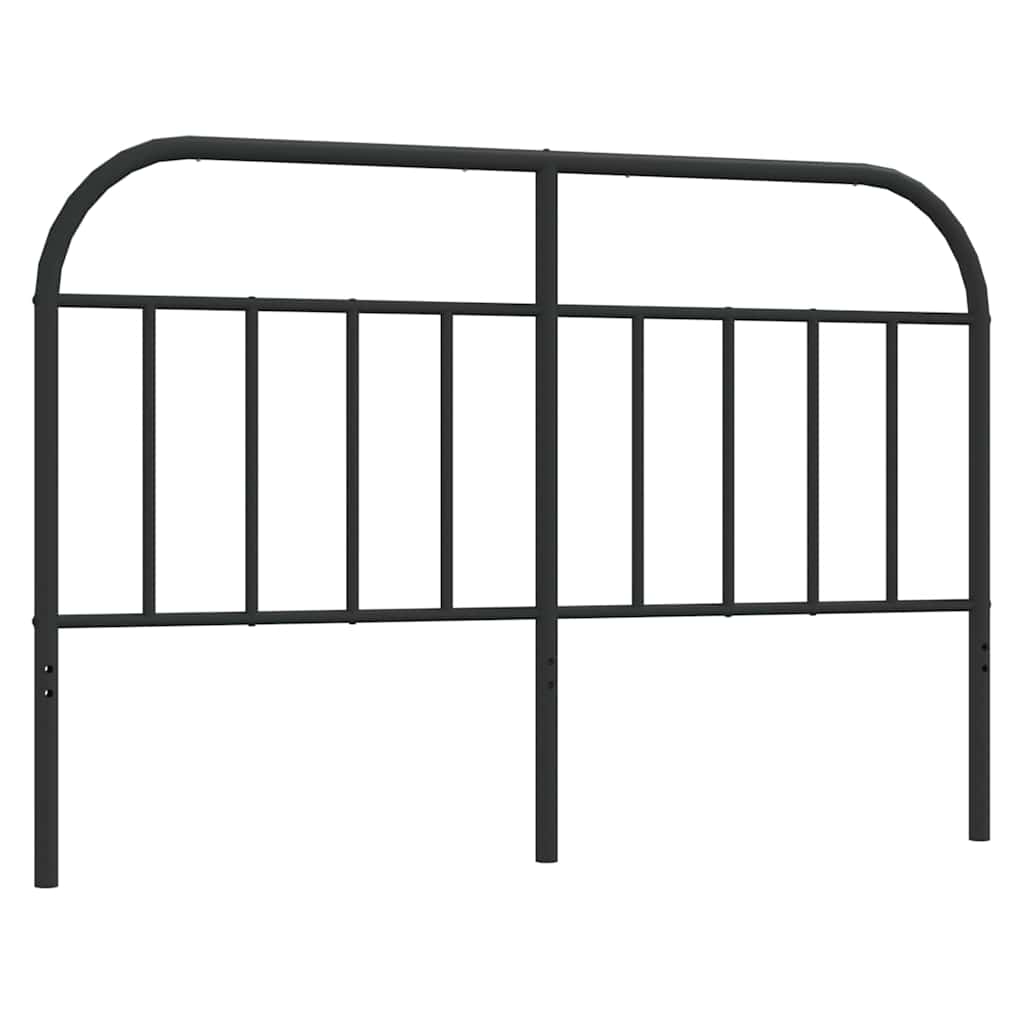 Metalno zamjensko uzglavlje crno 135 cm