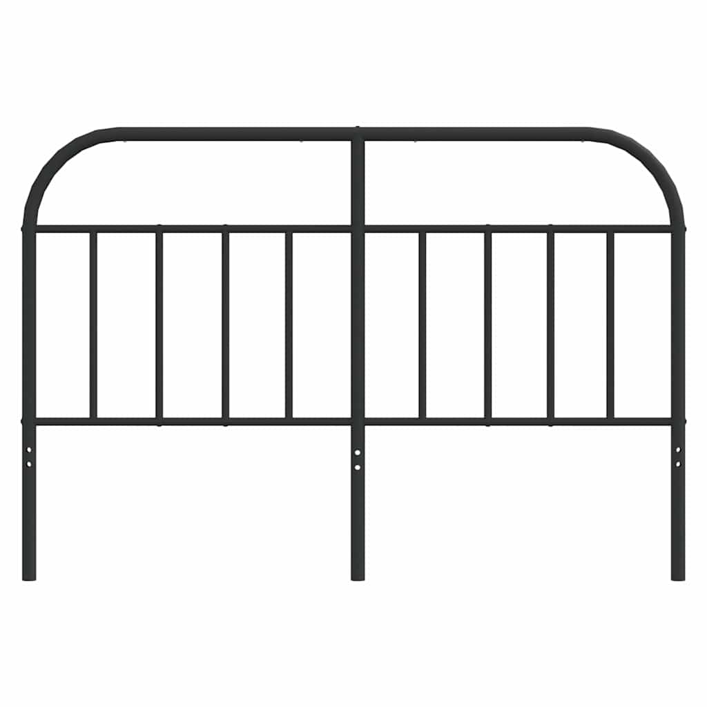 Metalno zamjensko uzglavlje crno 135 cm