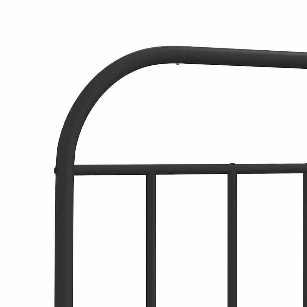 Metalno zamjensko uzglavlje crno 150 cm
