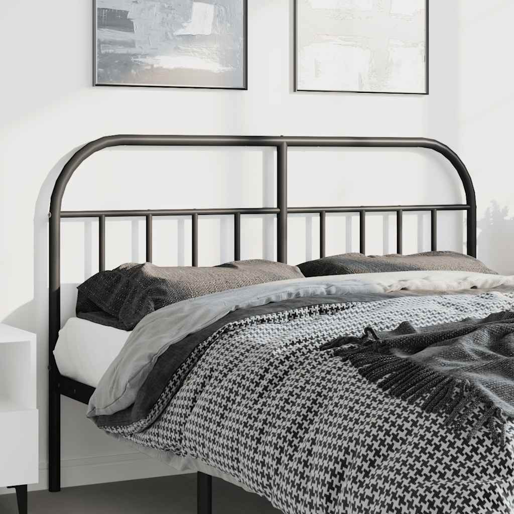Metalno zamjensko uzglavlje crno 150 cm