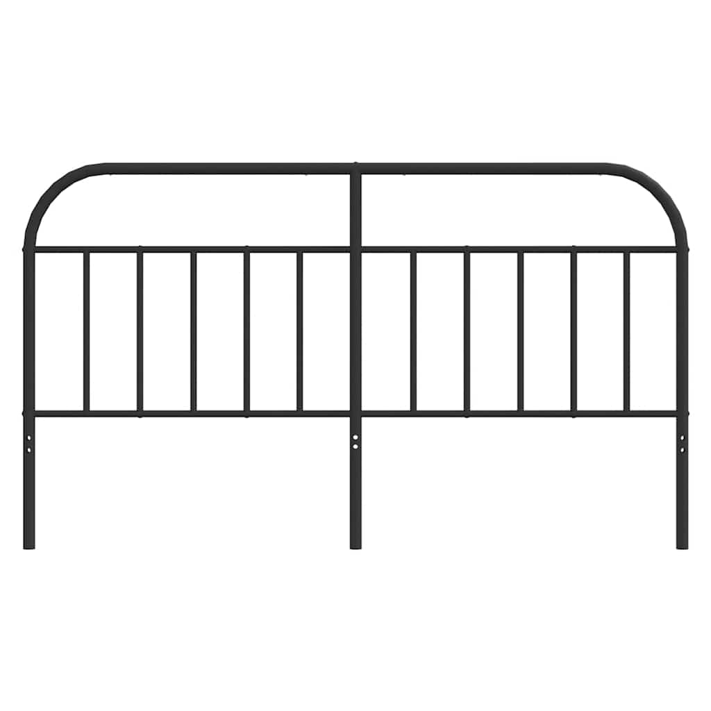 Metalno zamjensko uzglavlje crno 160 cm