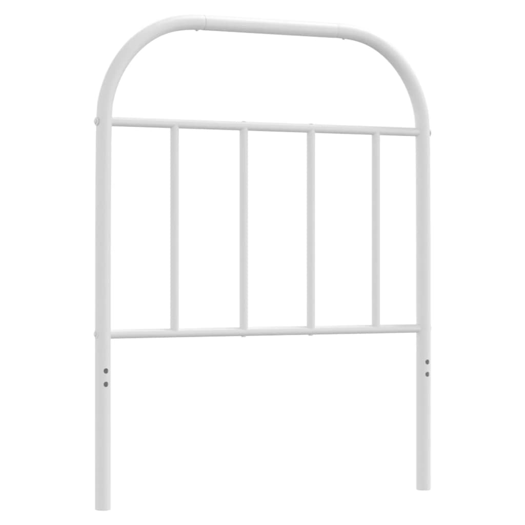 Metalno zamjensko uzglavlje bijelo 75 cm