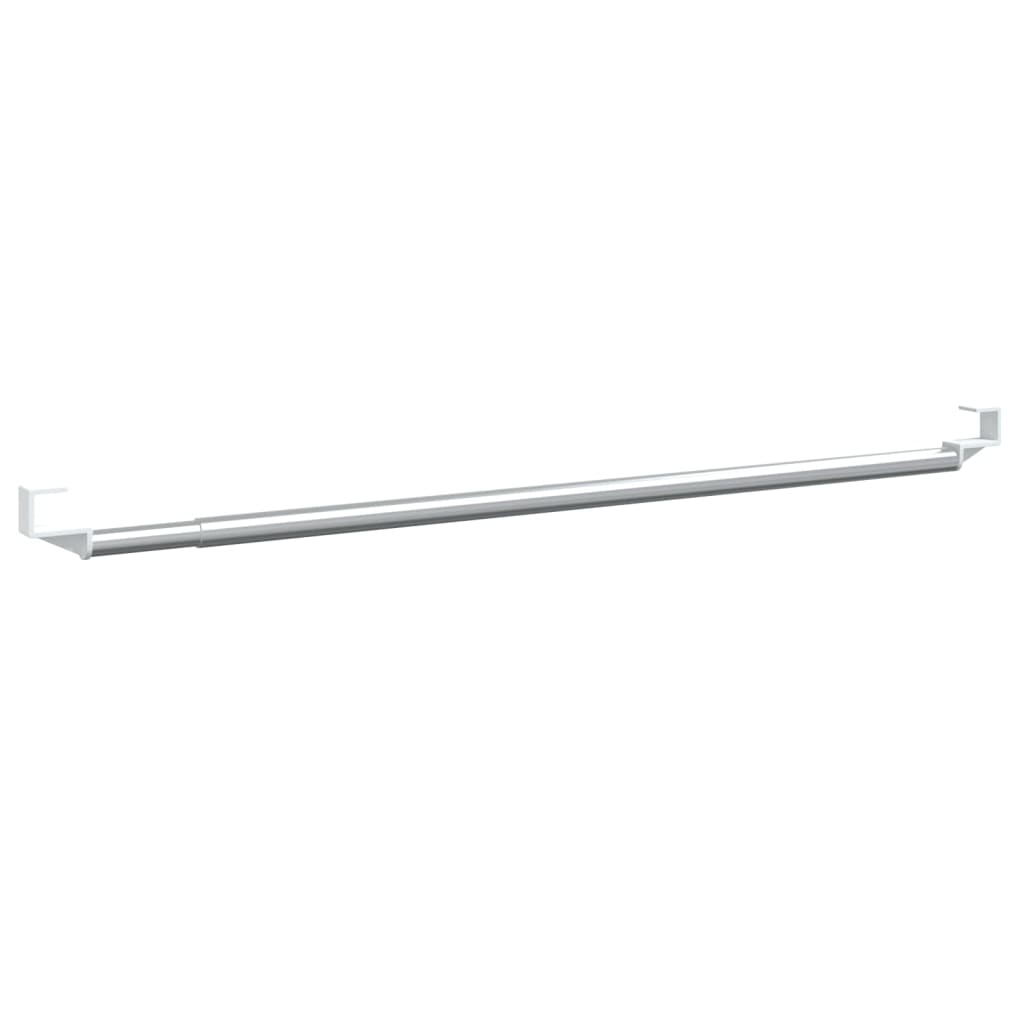 Karniše 2 kom bijelo-srebrne 60-105 cm aluminijske