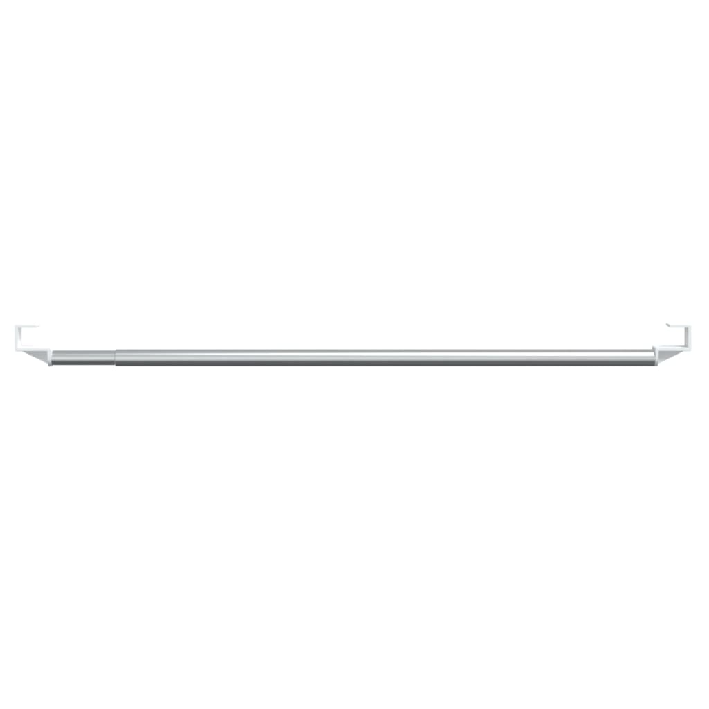 Karniše 2 kom bijelo-srebrne 60-105 cm aluminijske