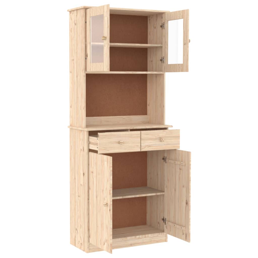 Visoka komoda ALTA 77 x 35 x 188 cm od masivne borovine