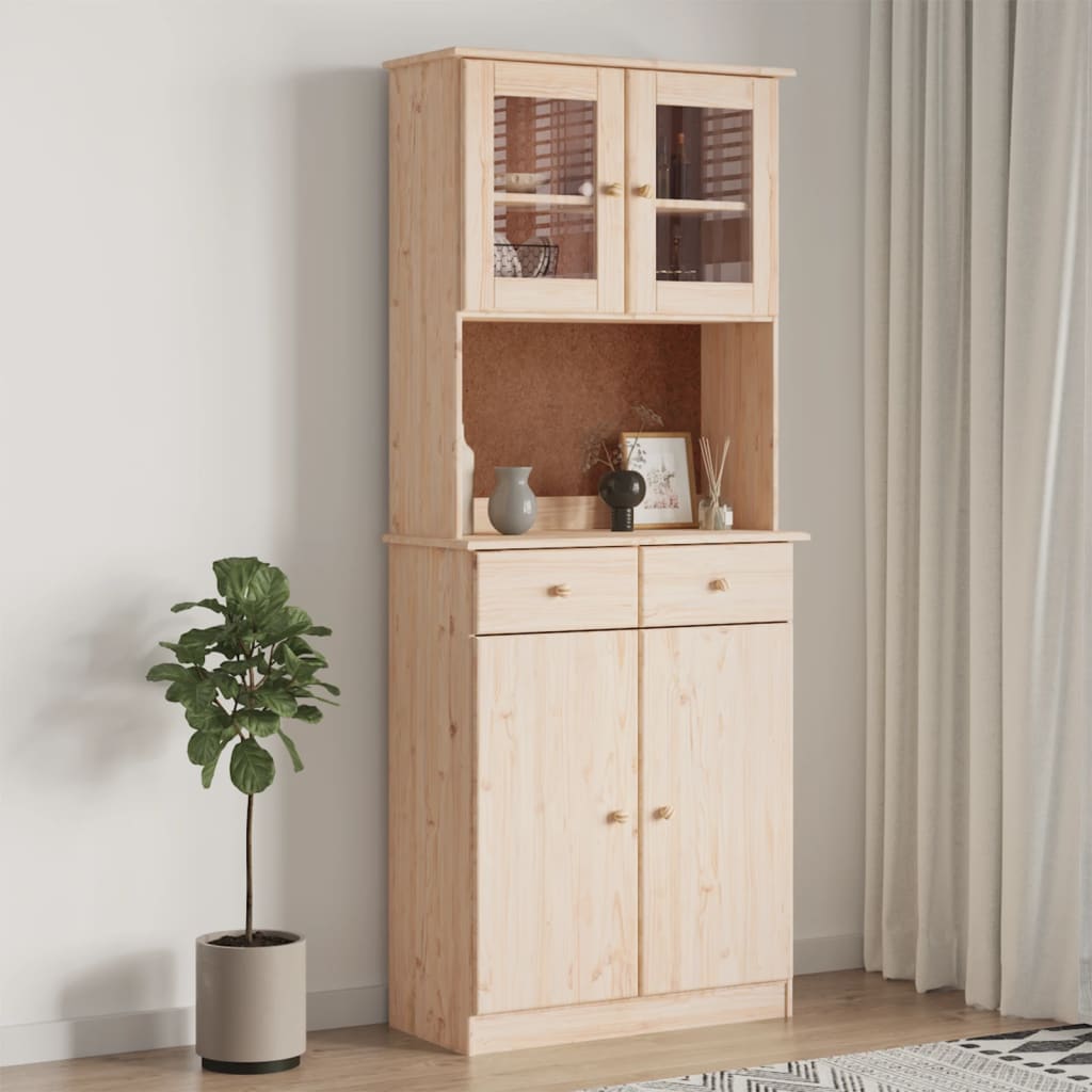 Visoka komoda ALTA 77 x 35 x 188 cm od masivne borovine