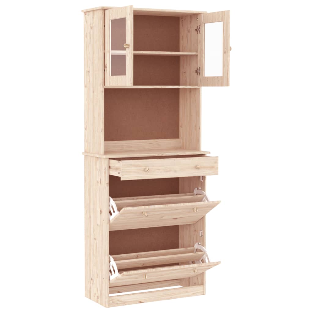 Visoka komoda ALTA 77 x 35 x 188 cm od masivne borovine