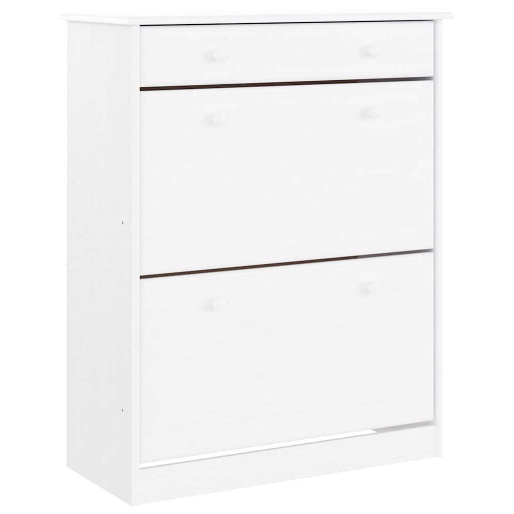 Ormarić za cipele ALTA bijeli 77x35x96 cm od masivne borovine