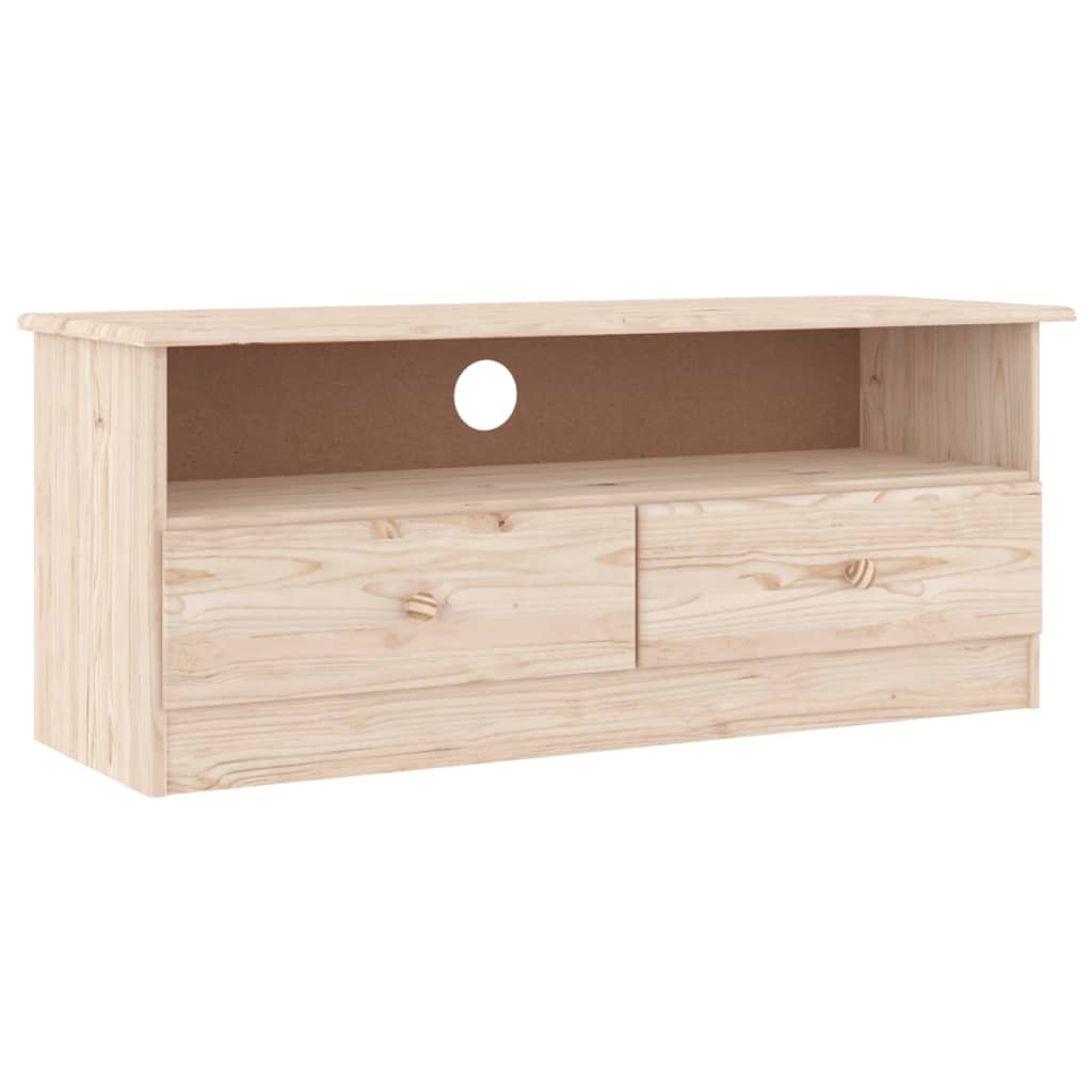 TV ormarić s ladicama ALTA 100 x 35 x 41 cm od masivne borovine