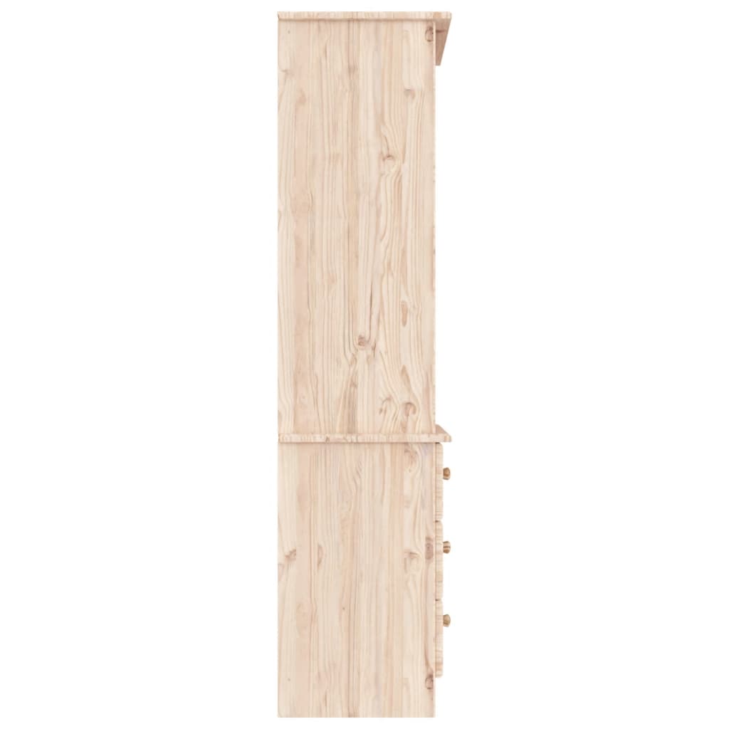 Regal za knjige s ladicama ALTA 60x35x142 cm masivna borovina
