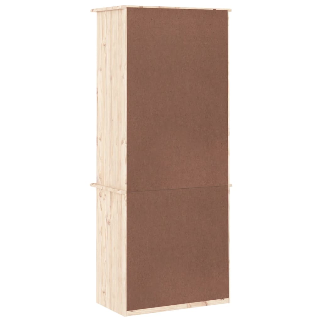 Regal za knjige s ladicama ALTA 60x35x142 cm masivna borovina