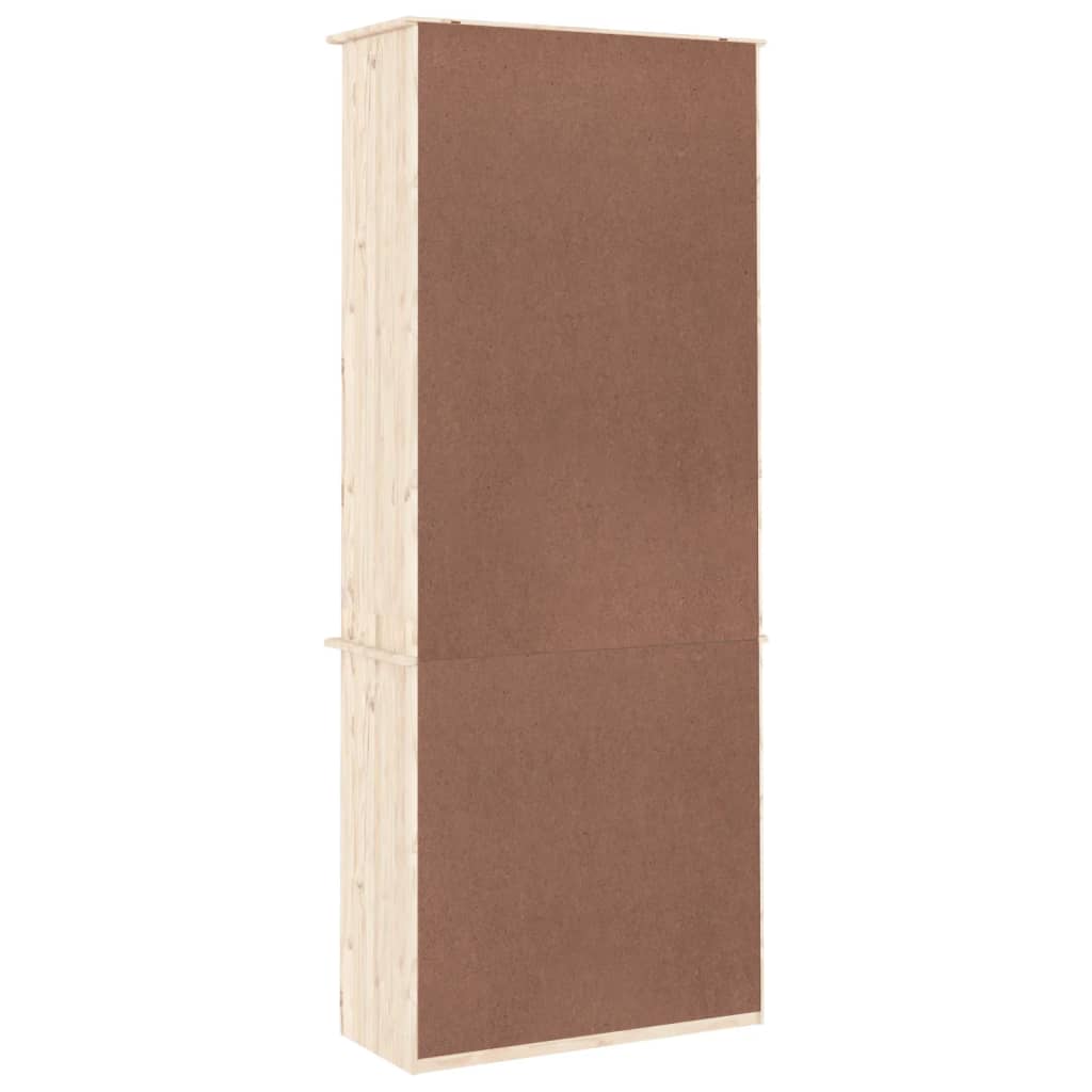 Regal za knjige s ladicama ALTA 77x35x186,5 cm masivna borovina