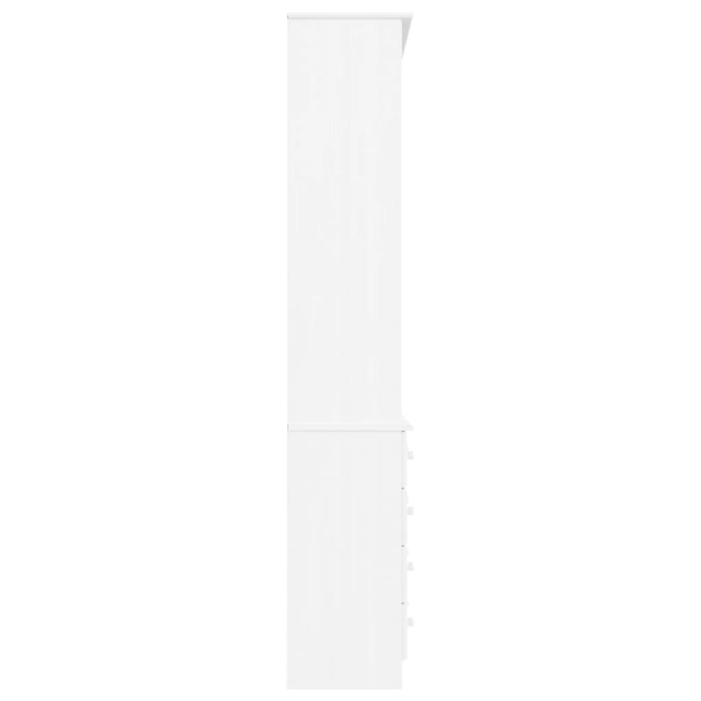 Regal za knjige s ladicama ALTA bijeli 77x35x186,5 cm borovina