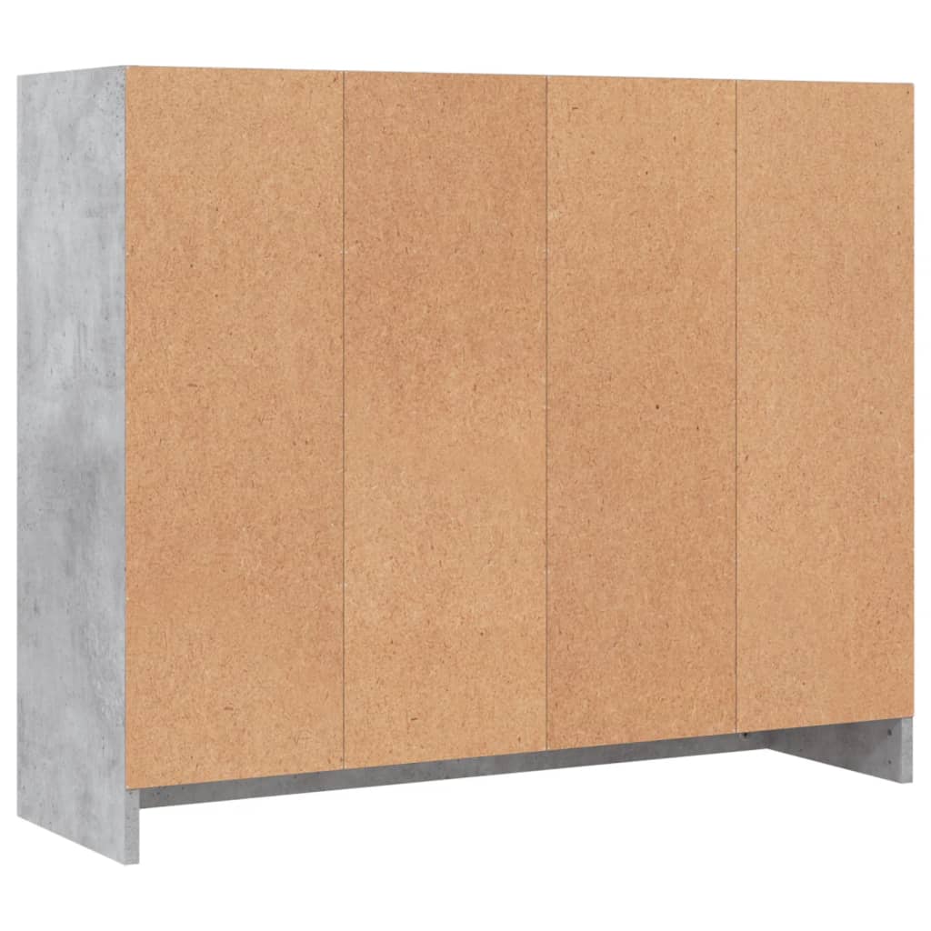 Komoda siva boja betona 91x28x75 cm od konstruiranog drva