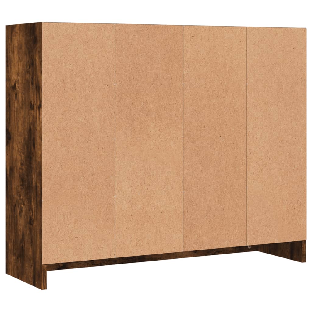 Komoda boja dimljenog hrasta 91x28x75 cm konstruirano drvo