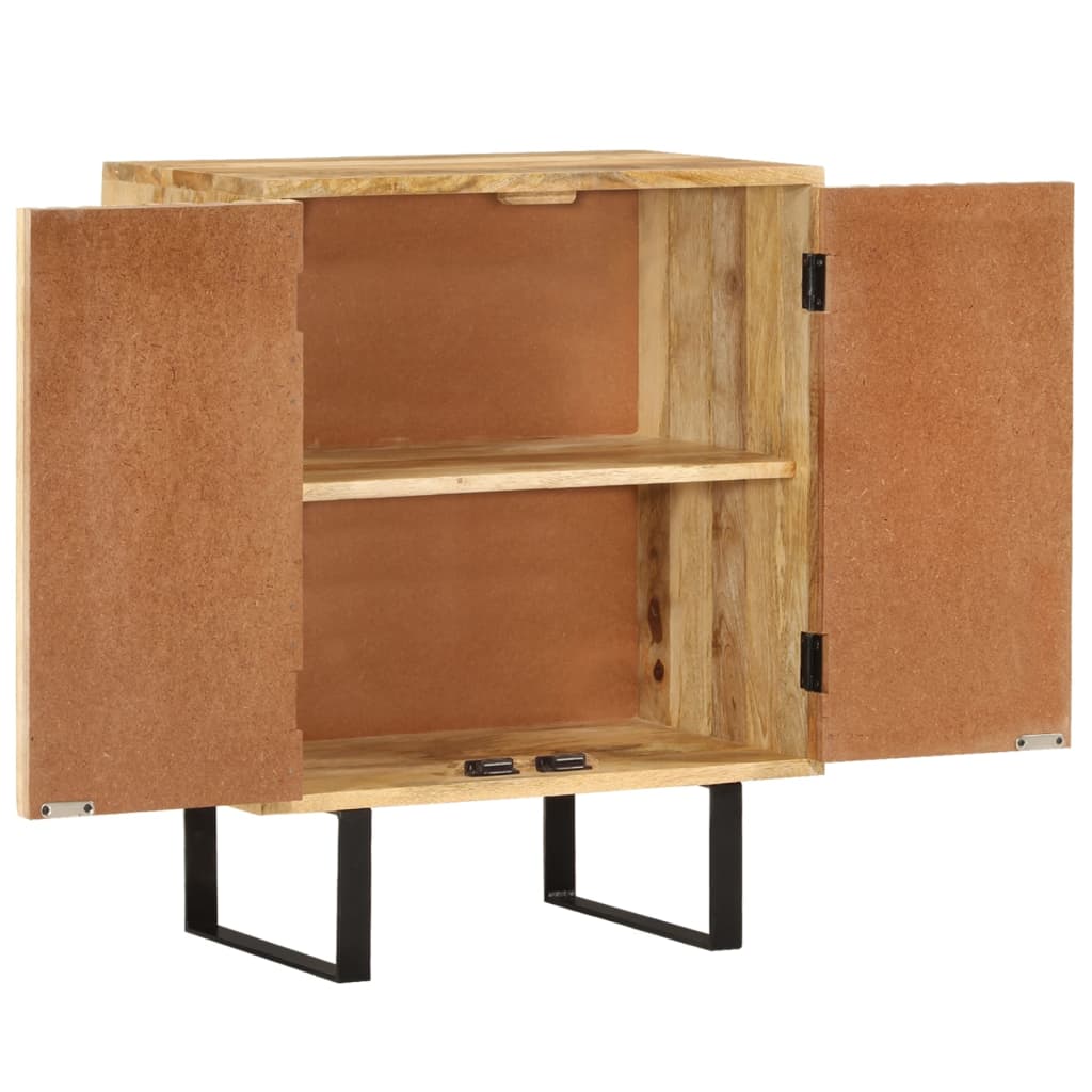 Komoda s 2 vrata 55 x 35 x 70 cm od masivnog drva manga