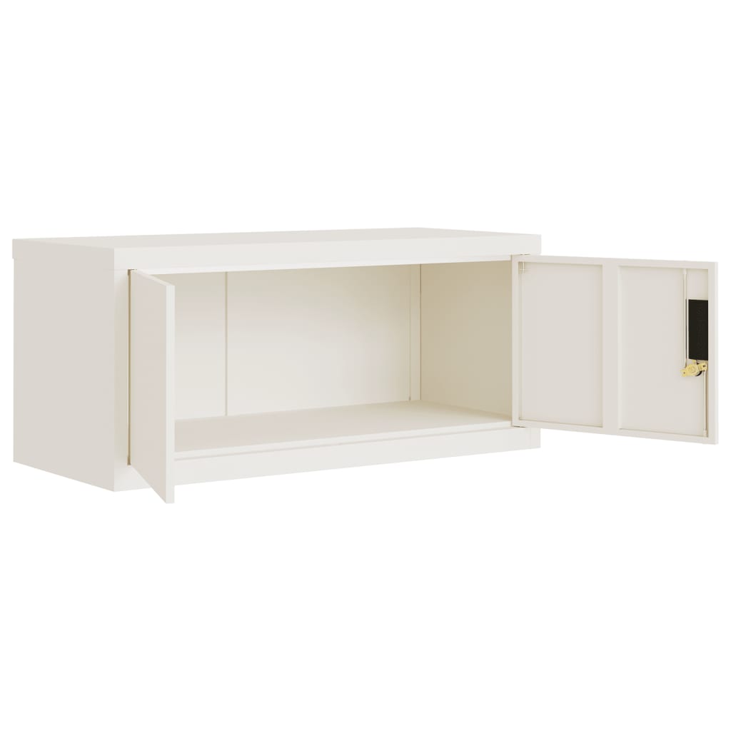 Ormarić za spise bijeli 90 x 40 x 40 cm čelični