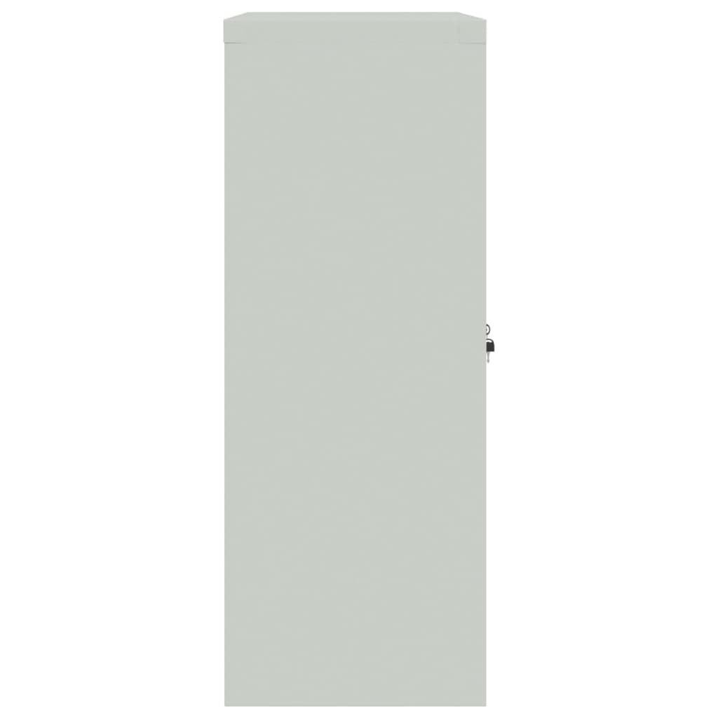 Ormarić za spise svjetlosivi 90 x 40 x 105 cm čelični