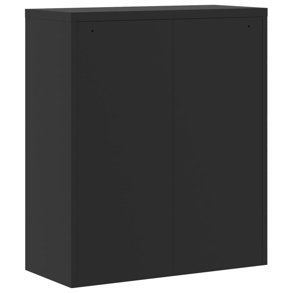 Ormarić za spise crni 90 x 40 x 105 cm čelični