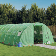 Staklenik s čeličnim okvirom zeleni 48 m² 12 x 4 x 2 m