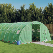 Staklenik s čeličnim okvirom zeleni 72 m² 18 x 4 x 2 m