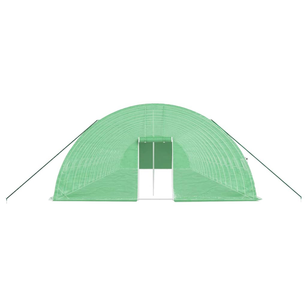 Plastenik s čeličnim okvirom zeleni 108 m² 18 x 6 x 2,85 m