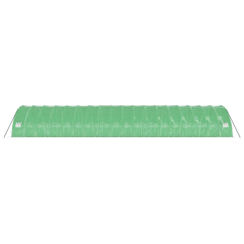 Plastenik s čeličnim okvirom zeleni 108 m² 18 x 6 x 2,85 m