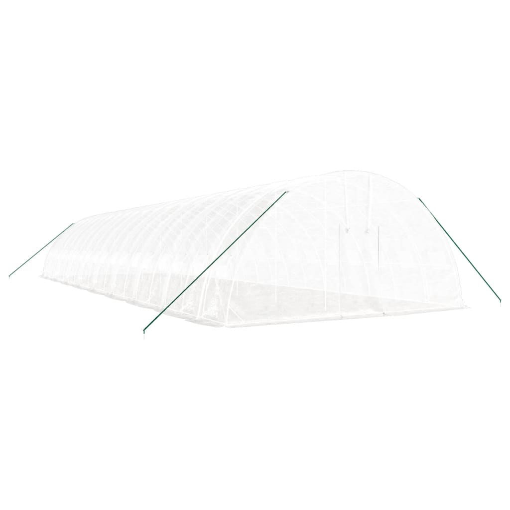 Plastenik s čeličnim okvirom bijeli 108 m² 18 x 6 x 2,85 m