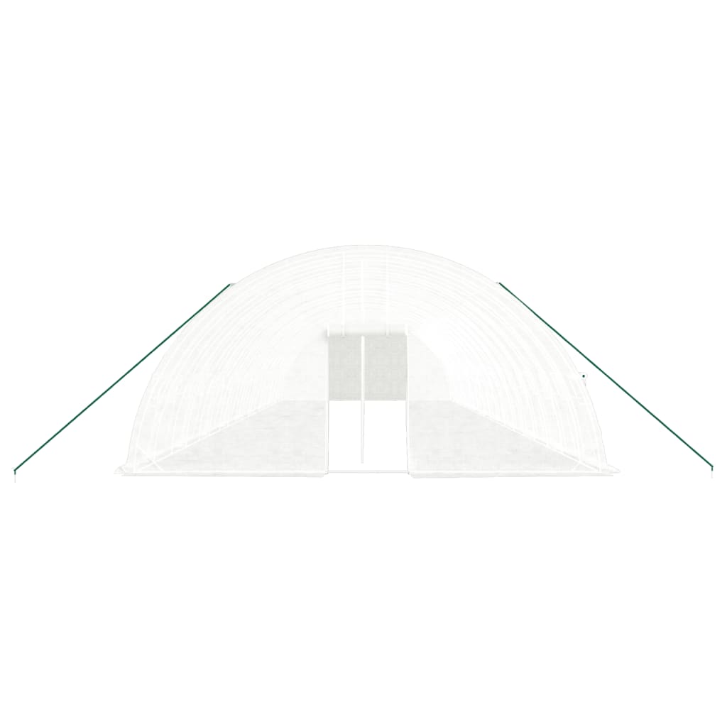 Plastenik s čeličnim okvirom bijeli 108 m² 18 x 6 x 2,85 m
