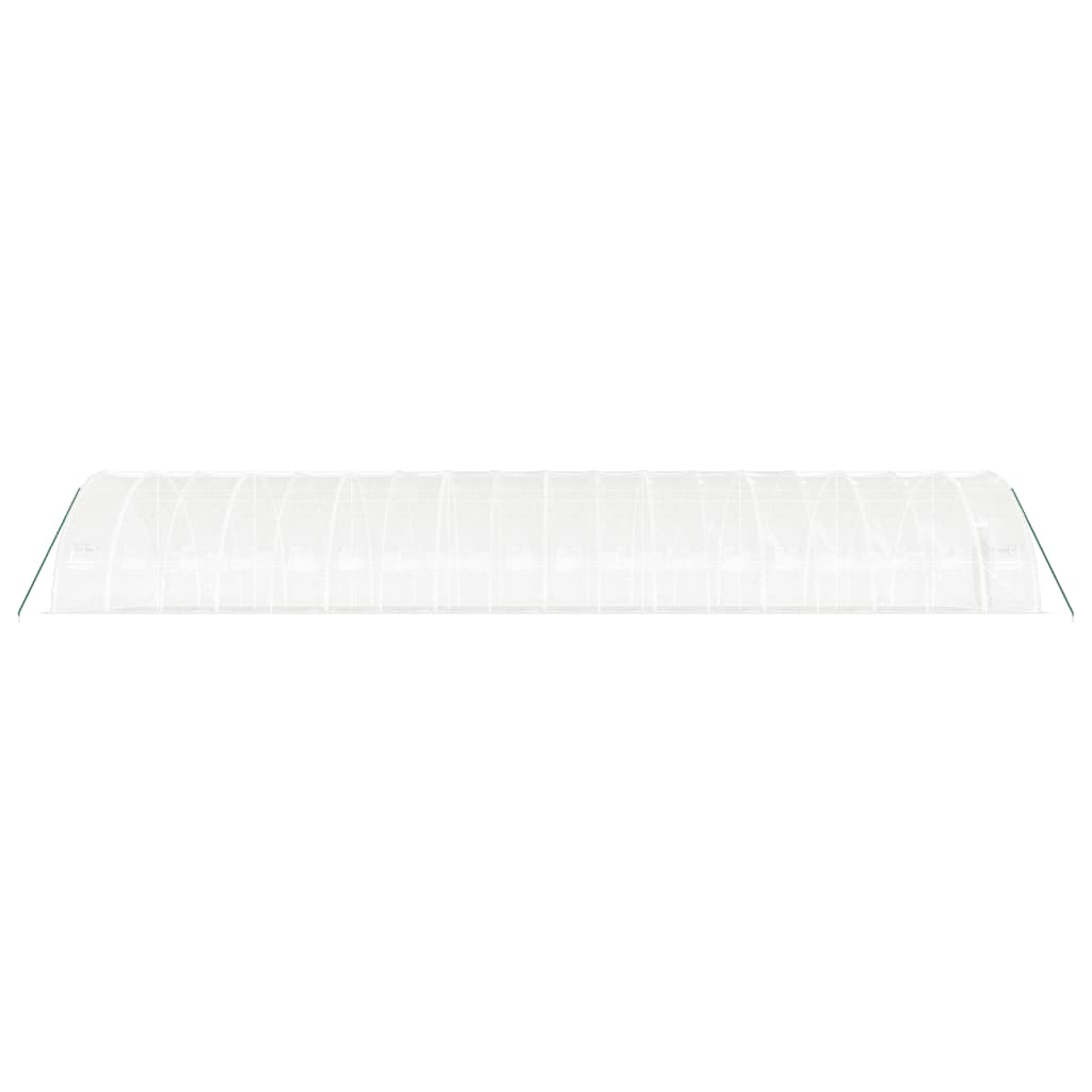 Plastenik s čeličnim okvirom bijeli 108 m² 18 x 6 x 2,85 m