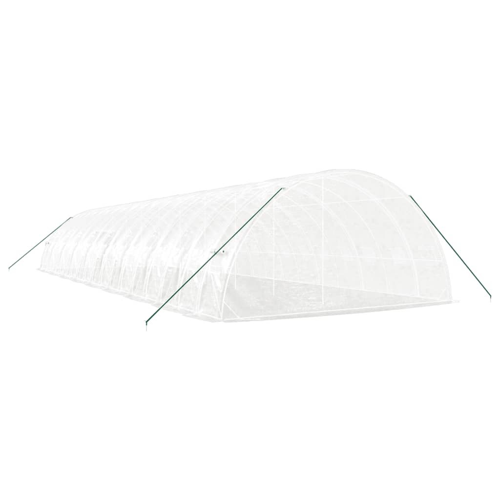 Plastenik s čeličnim okvirom bijeli 108 m² 18 x 6 x 2,85 m