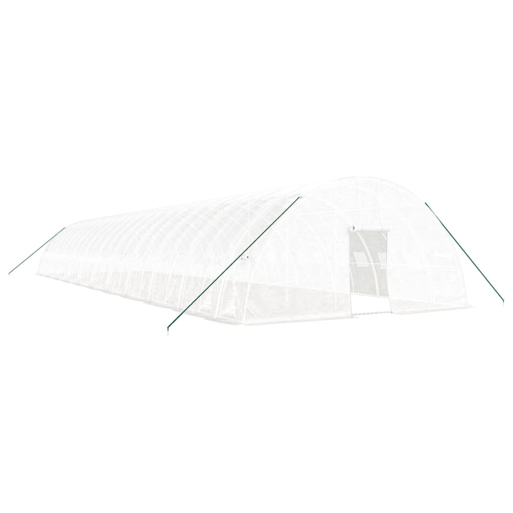 Plastenik s čeličnim okvirom bijeli 132 m² 22 x 6 x 2,85 m