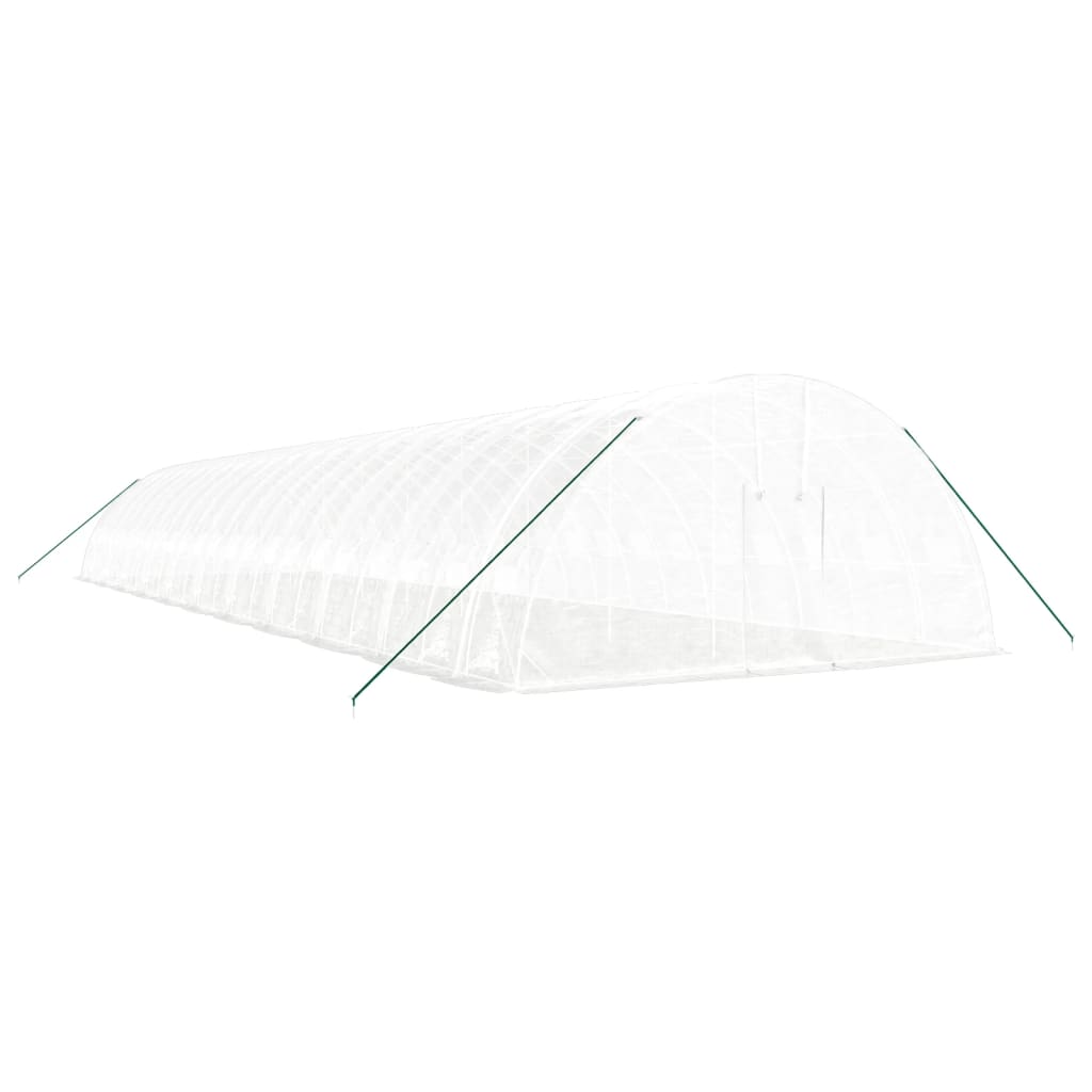 Plastenik s čeličnim okvirom bijeli 132 m² 22 x 6 x 2,85 m