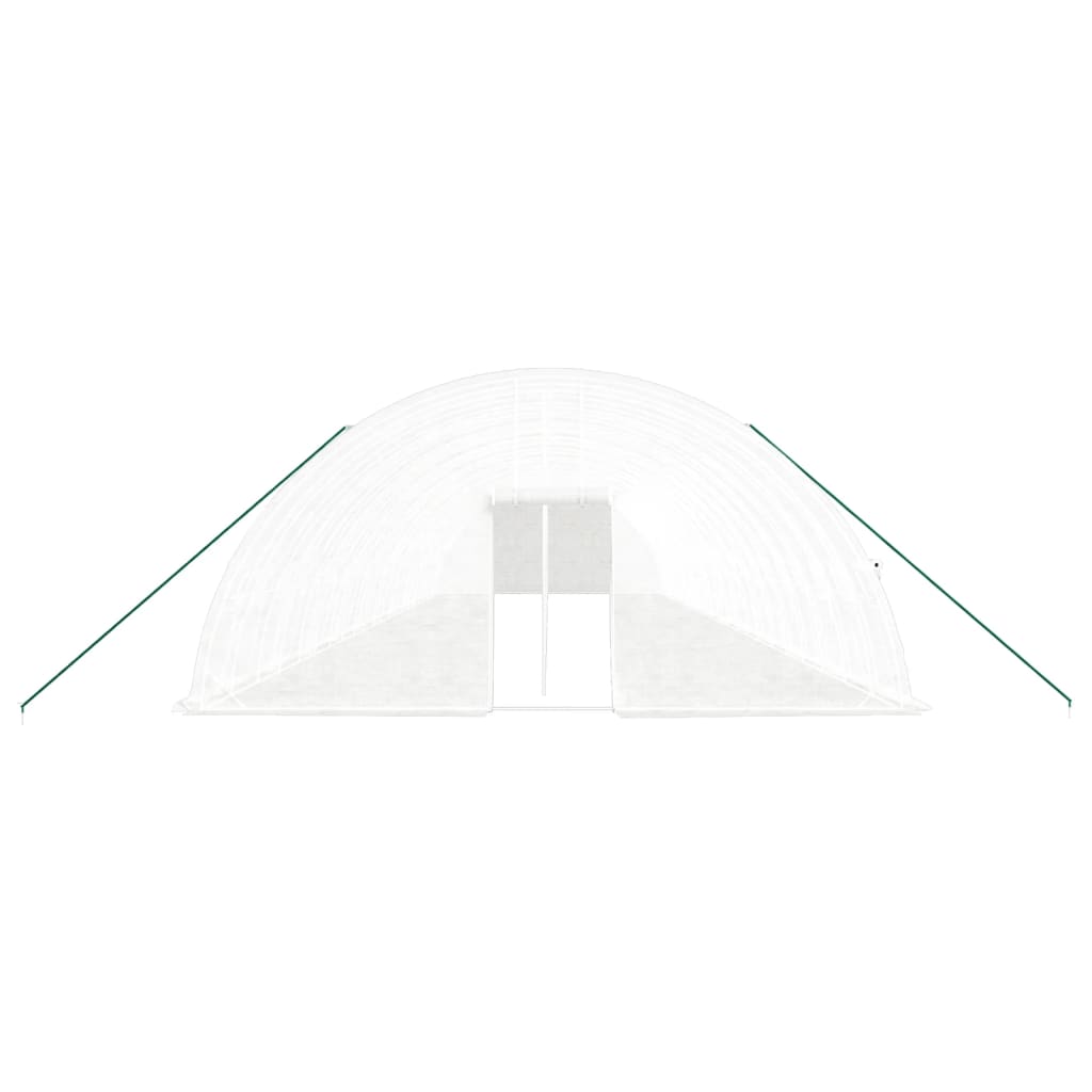 Plastenik s čeličnim okvirom bijeli 132 m² 22 x 6 x 2,85 m
