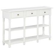 Konzolni stol bijeli 110 x 30 x 76 cm od konstruiranog drva