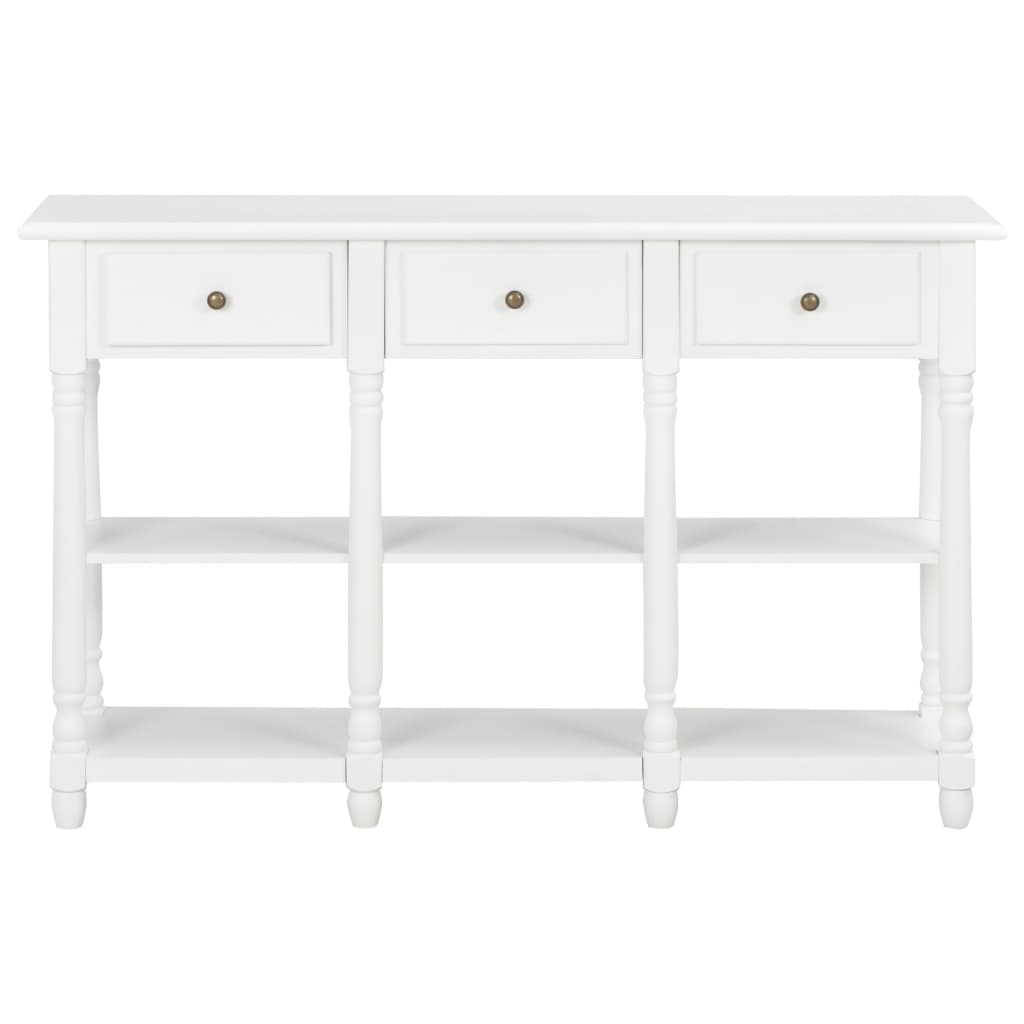 Konzolni stol bijeli 110 x 30 x 76 cm od konstruiranog drva