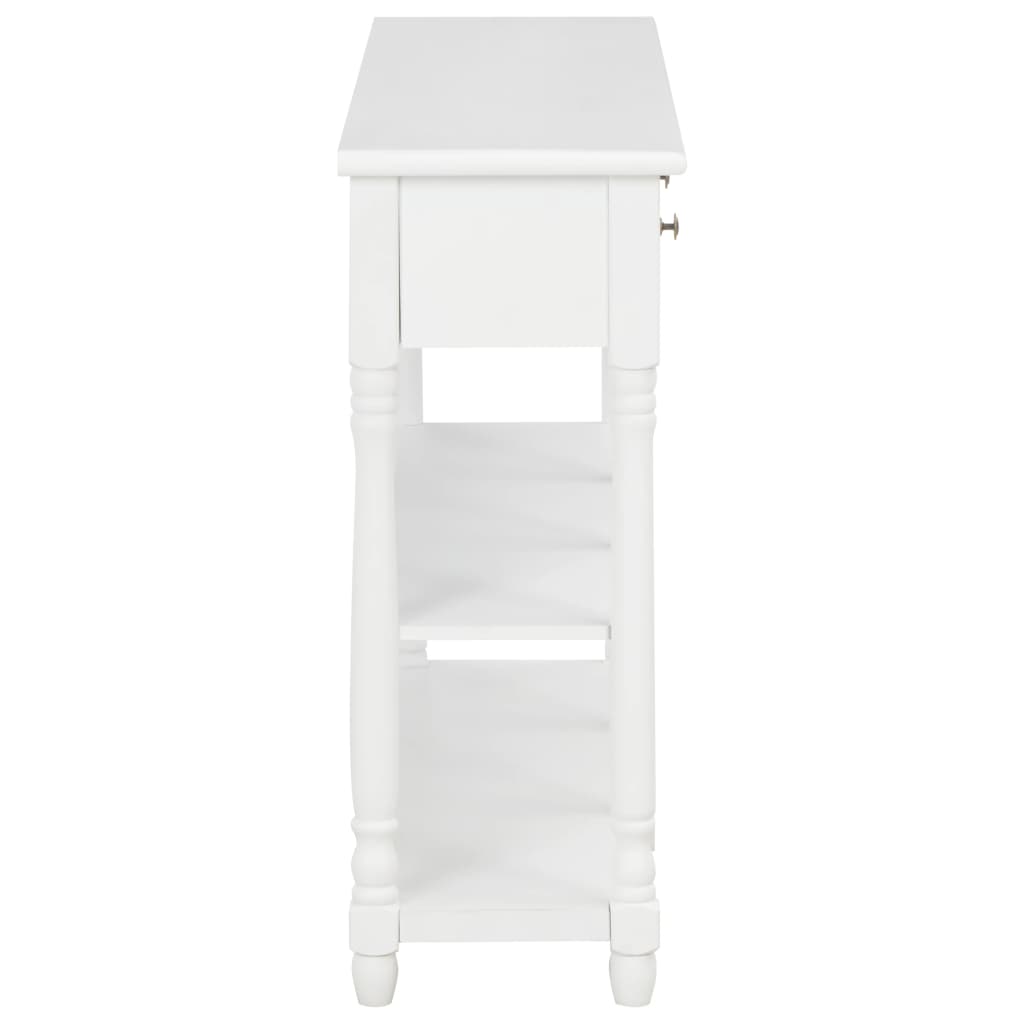 Konzolni stol bijeli 110 x 30 x 76 cm od konstruiranog drva