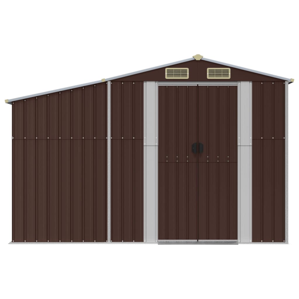 Vrtno spremište smeđe 277 x 279 x 179 cm od pocinčanog čelika