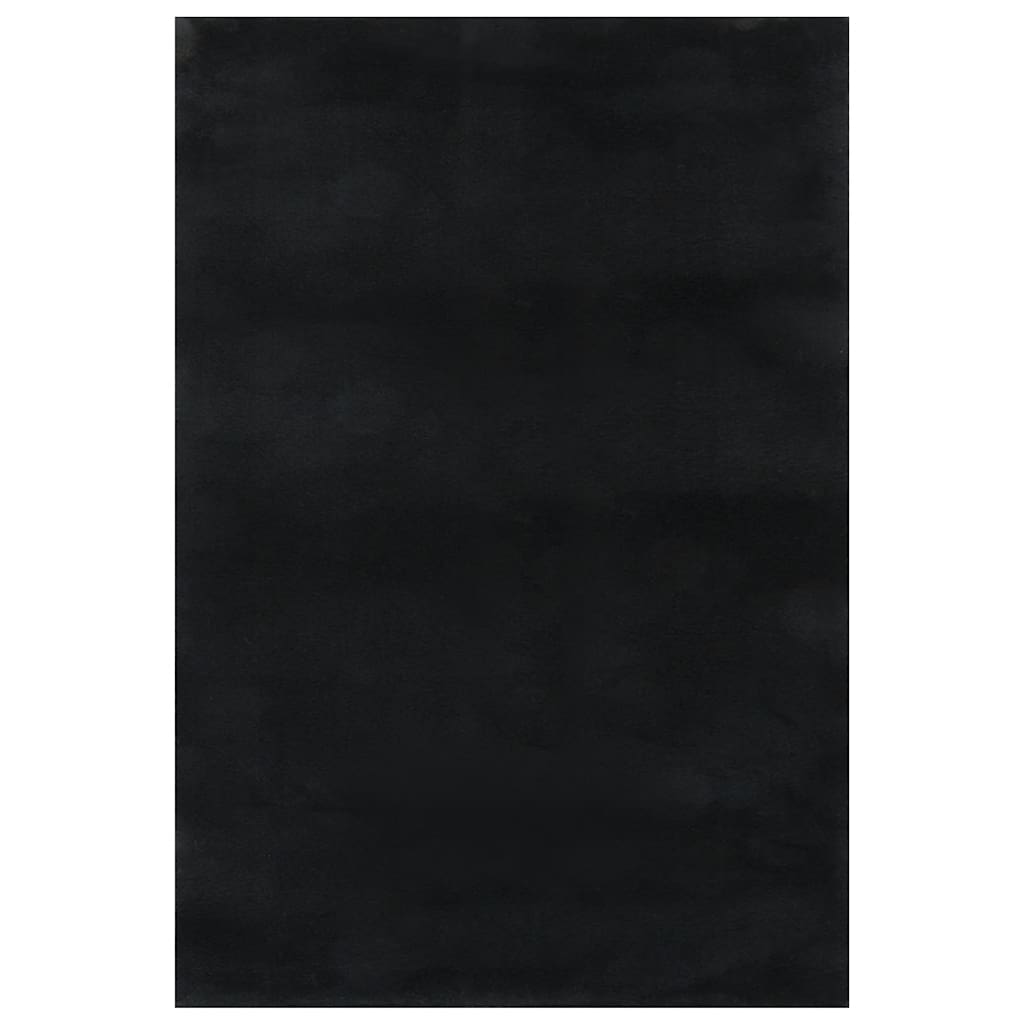Čupavi tepih crni 240x305 cm poliester