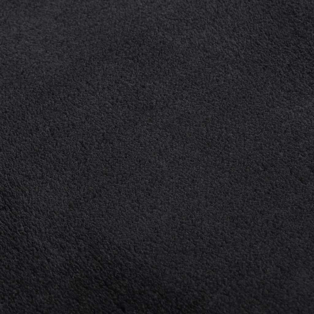 Čupavi tepih crni 240x305 cm poliester