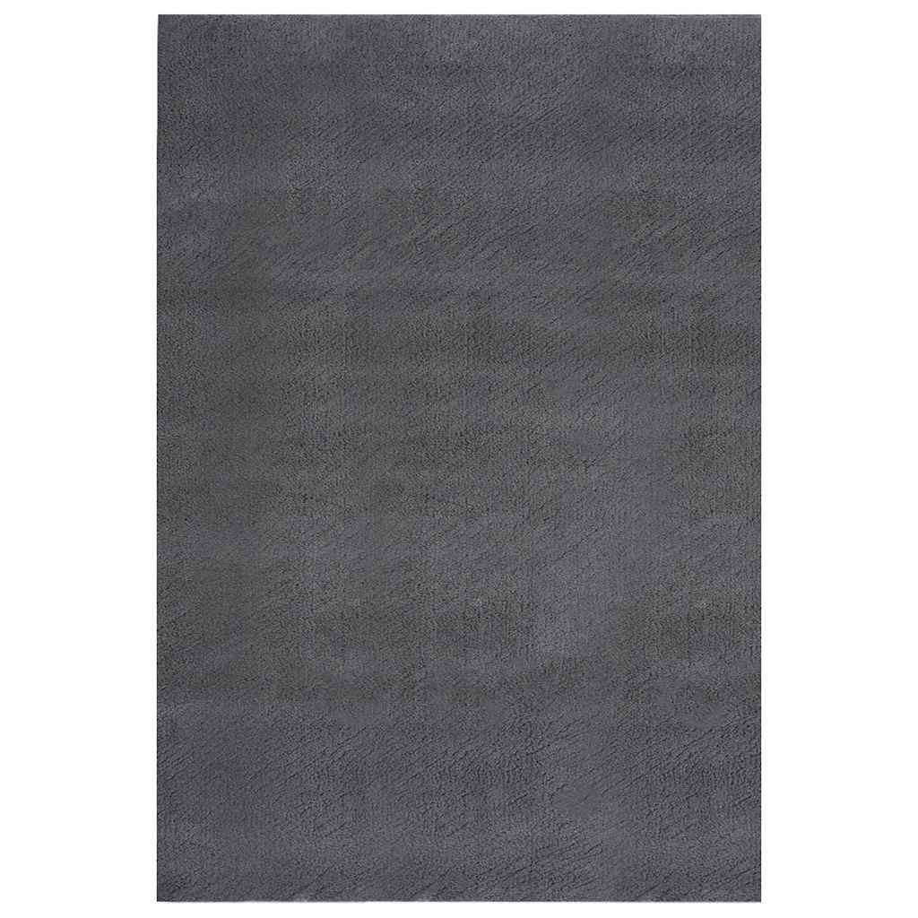 Čupavi tepih antracit boje 240x340 cm poliester